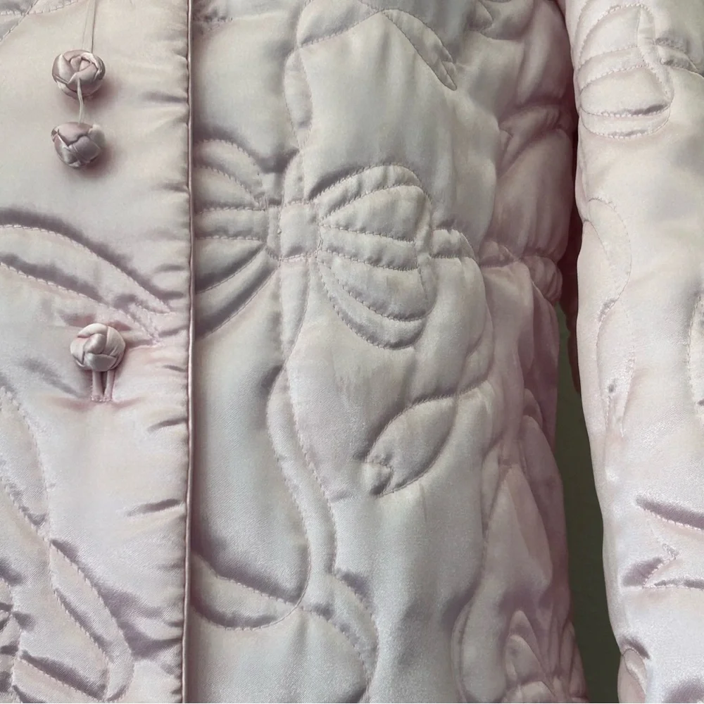 Vintage 50s Coquette Bow Puffer I. Magnin Coat - Picture 8 of 13